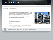 Tablet Screenshot of interpark.dk